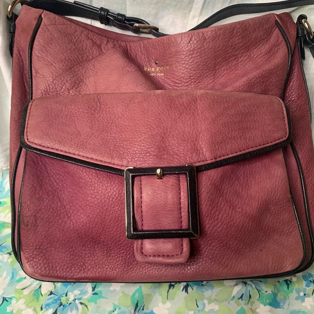 Kate Spade New York Plum Leather Shoulder Bag - Read description PLEASE